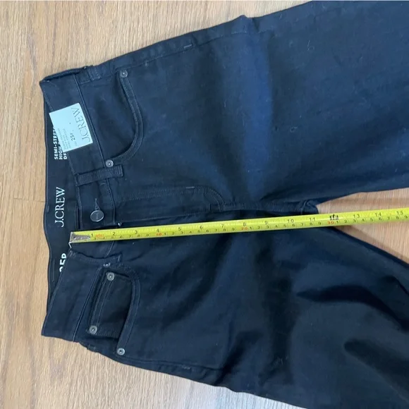 NWT J.Crew Black High-Rise Wide Leg Jeans Sz 25P - Picture 10 of 13